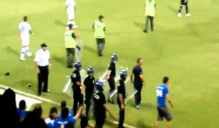 Război în Liga Europa. Fanii lui Anorthosis au întrerupt cu bâte meciul cu Dila Gori VIDEO