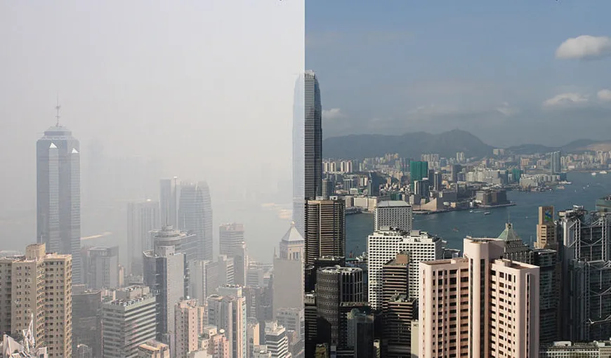 Poluarea aerului la Hong Kong, la cel mai ridicat nivel de până acum