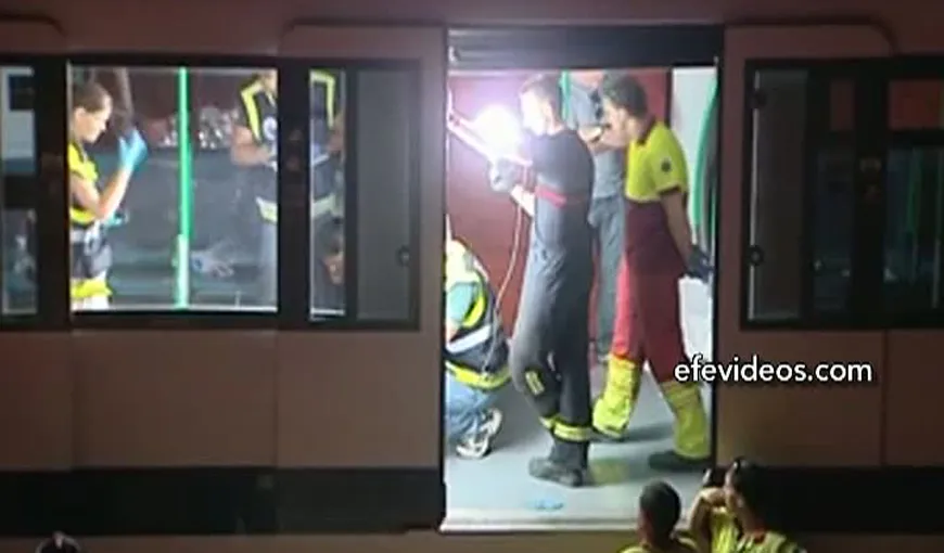 Accident la metroul din Madrid. Două persoane au murit VIDEO