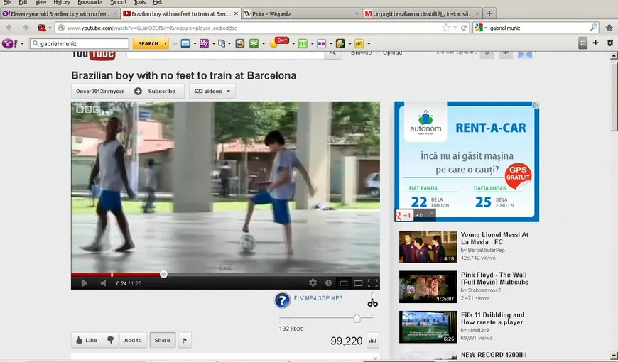 Emoţionant. Un copil fără tălpi, chemat la antrenamentele Barcelonei VIDEO