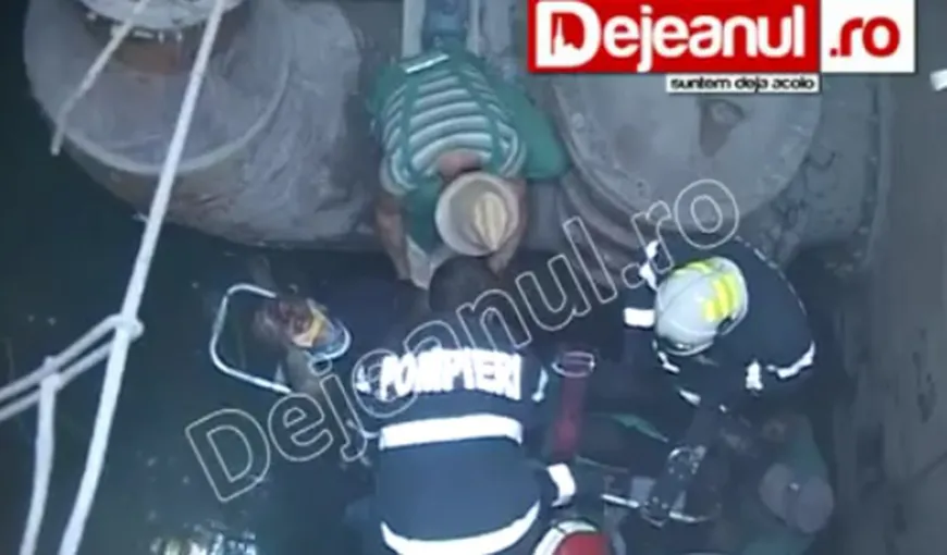 Accident grav la staţia de epurare a apei Dej. Victima este în stare critică VIDEO