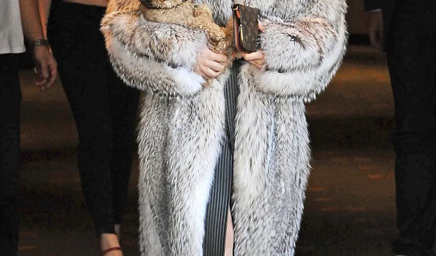 Lady Gaga a şocat Bulgaria: A purtat o haină de blană la 28 de grade Celsius FOTO