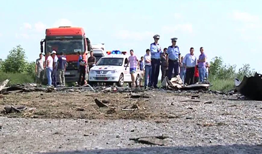 Traficul pe DN 1, blocat la Veştem după ce un tir cu grâu s-a răsturnat pe şosea