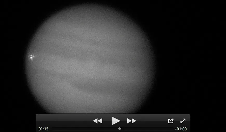 Planeta Jupiter a fost lovită de un obiect neidentificat VIDEO