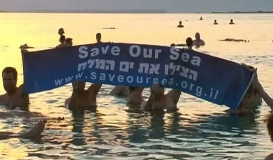 Acţiune inedită de salvare a Mării Moarte VIDEO