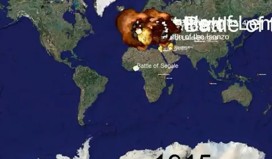 RĂZBOAIELE LUMII: 1.000 de ani de conflicte în 5 minute VIDEO