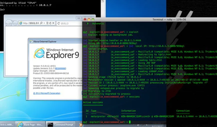 O nouă vulnerabilitate Internet Explorer pune în pericol milioane de PC-uri