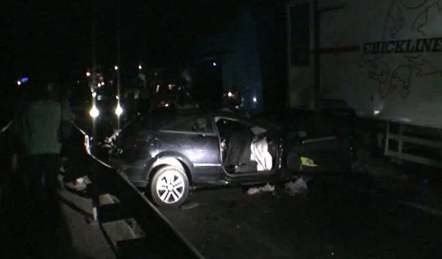 Accident groaznic în Bistriţa. O familie a fost spulberată de TIR VIDEO