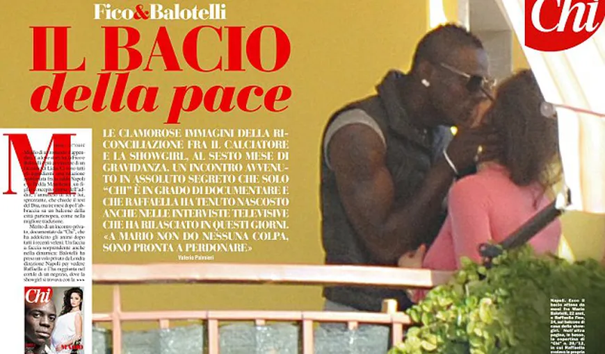 Mario Balotelli s-a împăcat cu iubita sa însărcinată, Raffaella Fico FOTO