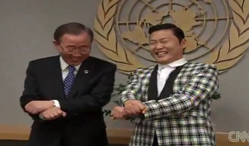 „Gangnam Style” a ajuns la ONU: Secretarul general Ban Ki-moon a dansat alături de Psy VIDEO