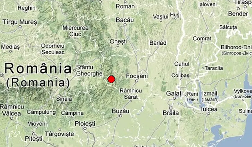 Cutremur de 3,8 grade Richter s-a produs în Vrancea