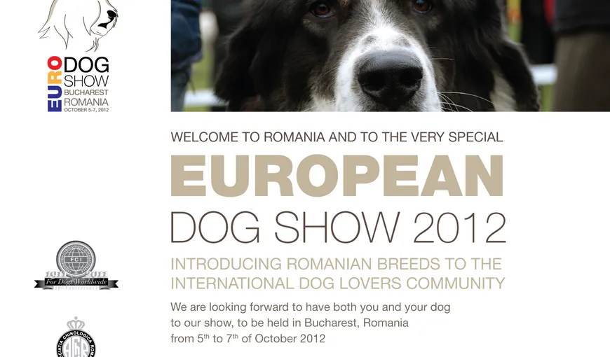 Euro Dog Show 2012, expoziţie canină organizată între 4 şi 7 octombrie, la Romexpo