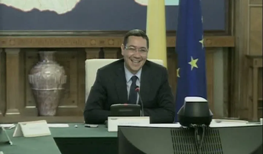GAFA lui Ponta care i-a făcut pe miniştri să izbucnească în râs VIDEO