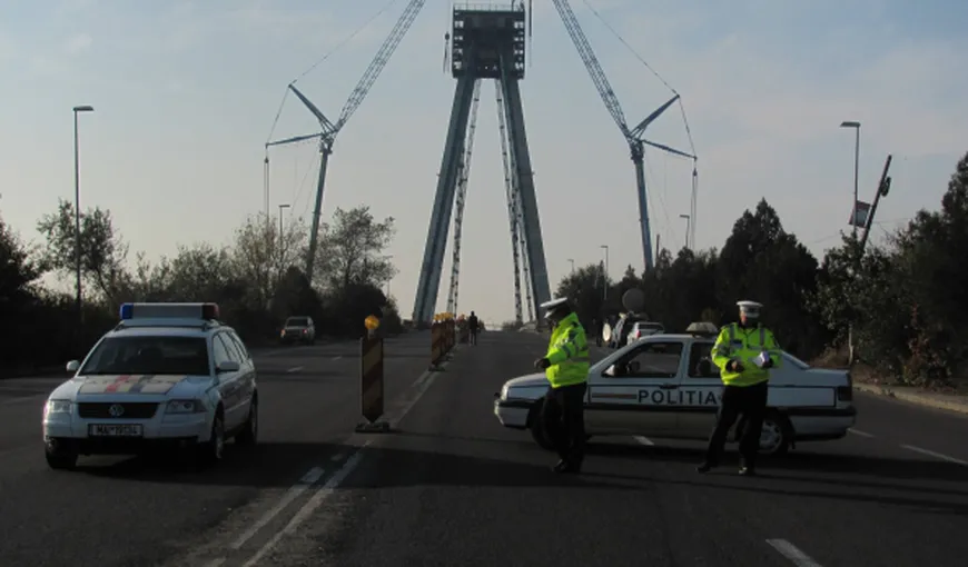 Hoţii au furat combustibilul din macaralele care susţin lucrările de la Podul Agigea