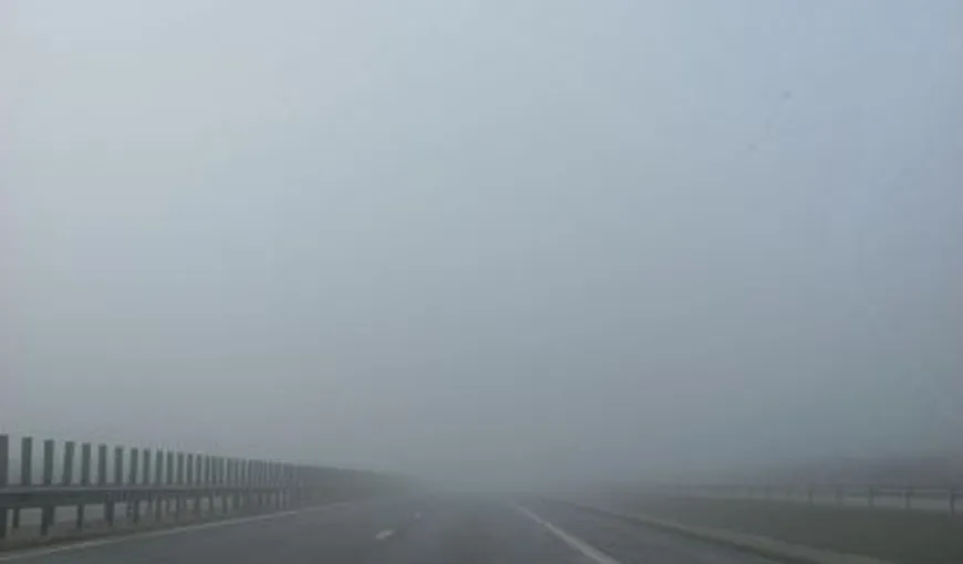 Avertizări de ceaţă Dobrogea. Vizibilitate redusă pe A2
