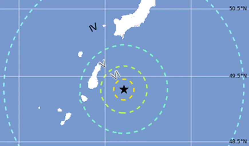 Cutremur cu magnitudinea de 6,8 în largul Rusiei, în Oceanul Pacific