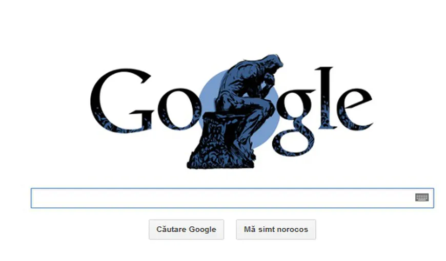 Auguste Rodin, sărbătorit de Google, luni, la 172 de ani de la naşterea sa