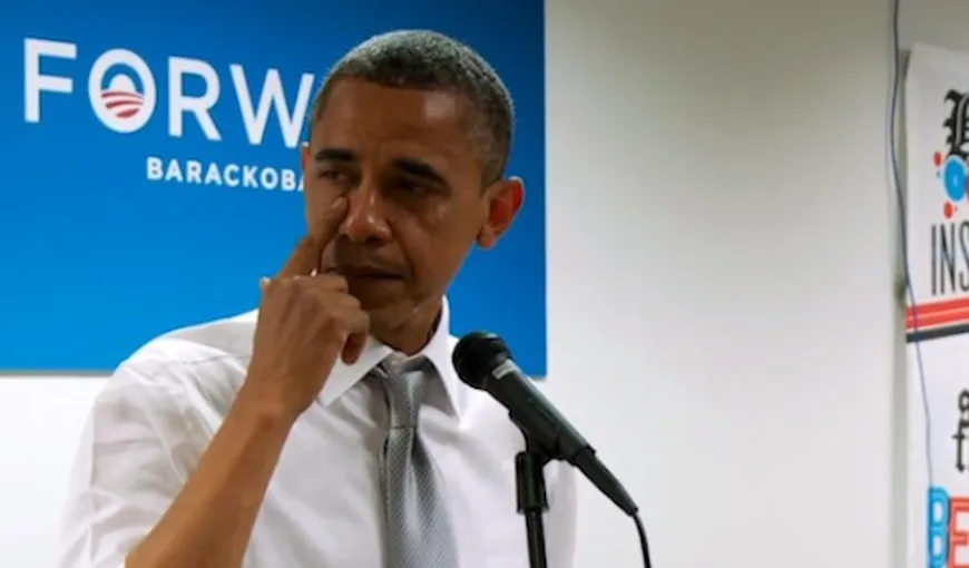 Obama plânge iarăşi: Şeful Casei Albe a vărsat lacrimi de mulţumire pentru echipa de campanie VIDEO