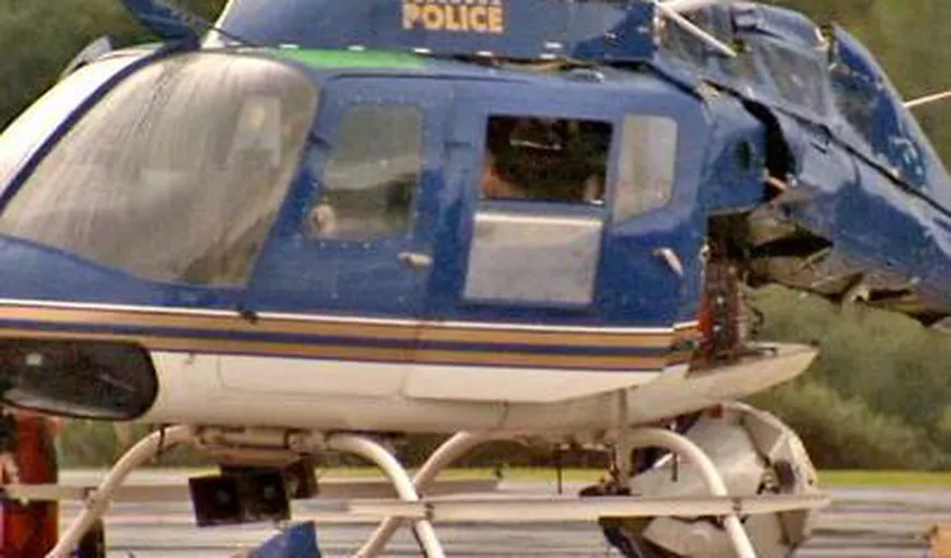 Două elicoptere ale poliţiei americane s-au ciocnit, rănind cinci persoane, în Pasadena VIDEO