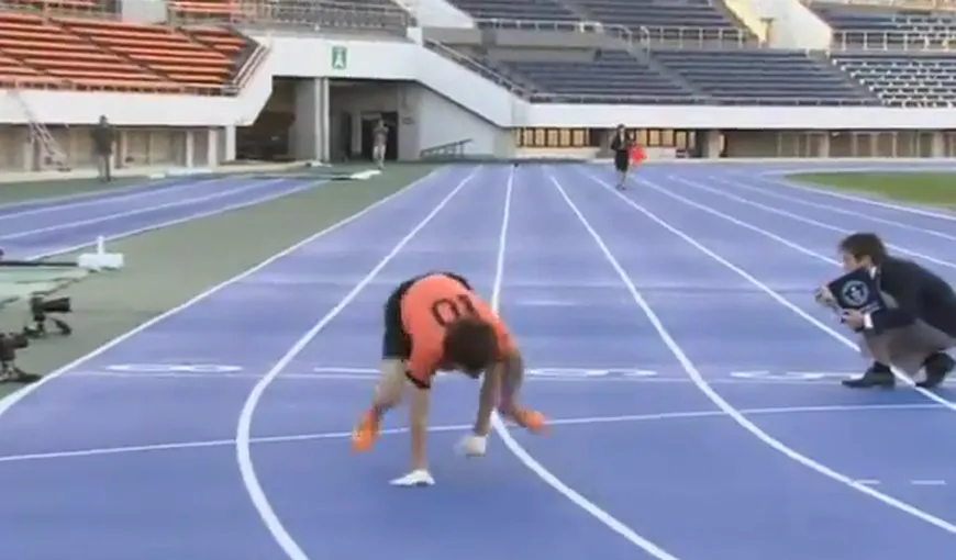 Un japonez a depăşit recordul mondial la alergarea în patru labe VIDEO