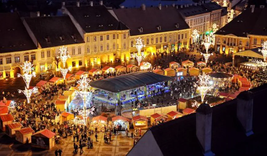 Târgul de Crăciun de la Sibiu a fost deschis