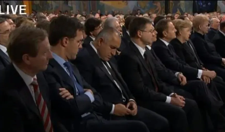 Scuza lui Borisov pentru SMS-ul de la Nobel: Muncesc foarte mult şi pot ajunge să fiu foarte obosit
