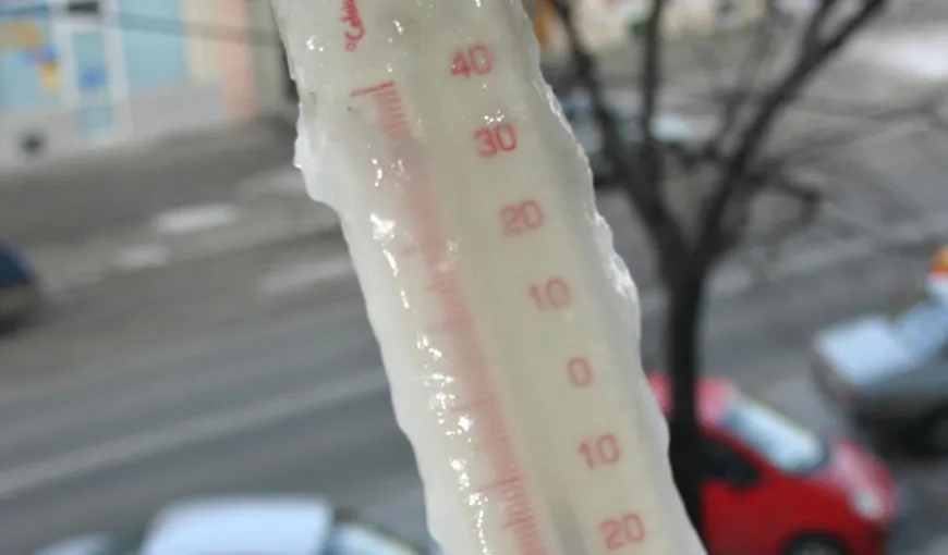 A fost înregistrată cea mai scăzută temperatură din acest sezon: -22 de grade la Joseni VIDEO