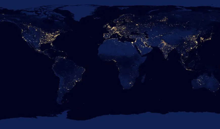 Noi imagini spectaculoase: Cum se vede Pământul noaptea, din spaţiu