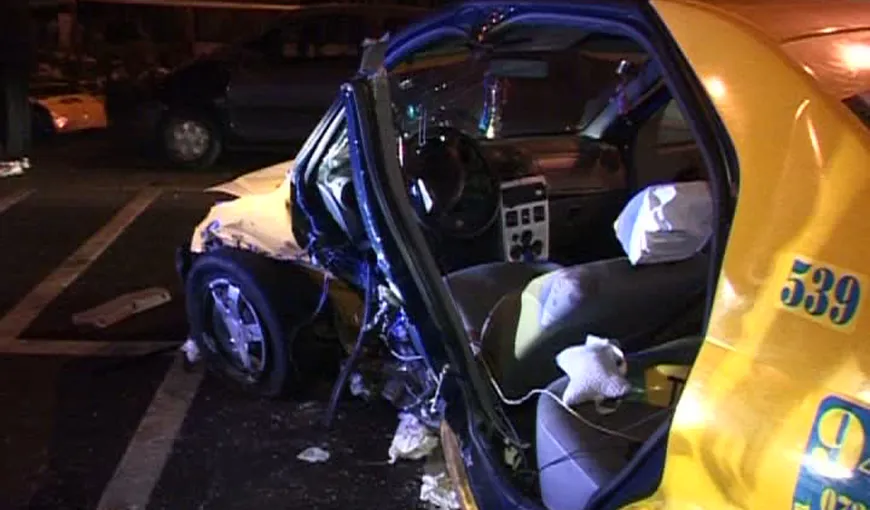 Accident cu scandal în Capitală. Un taximetrist se zbate între viaţă şi moarte VIDEO