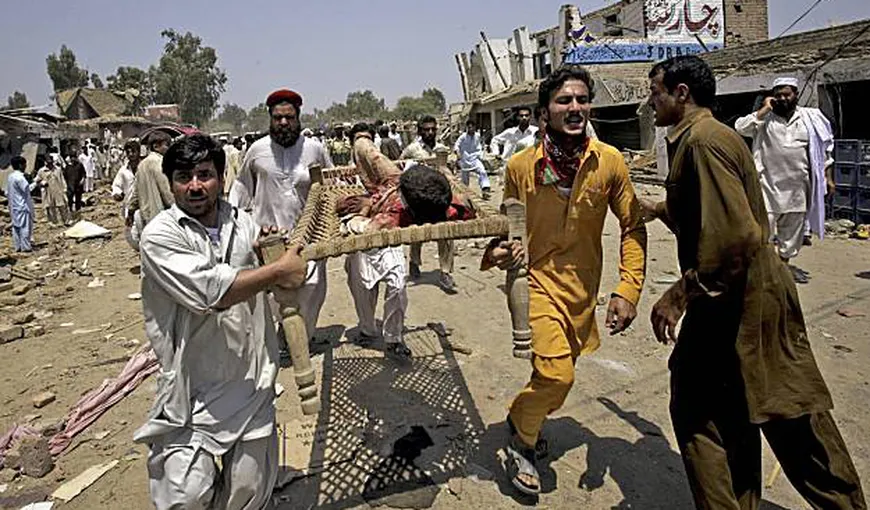 Cel puţin 57 de morţi într-un dublu atentat comis în Pakistan