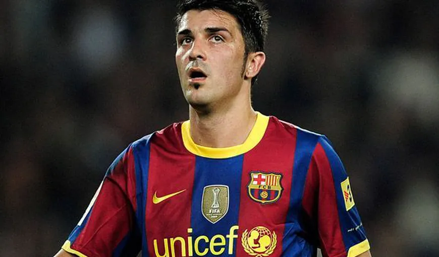 David Villa s-a accidentat şi nu joacă în meciul cu Malaga