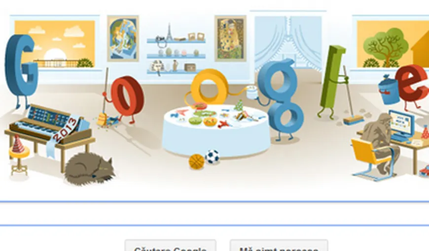 Noul logo Google – imaginea de după petrecerea de Revelion