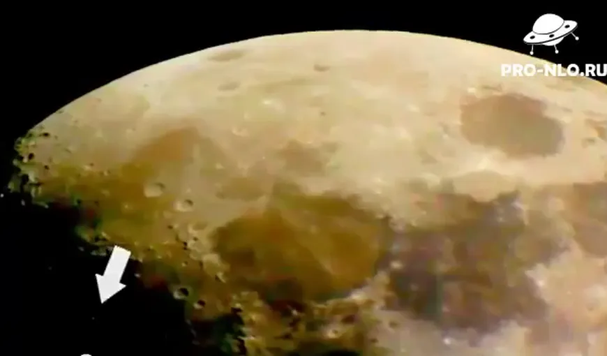 OZN-uri lângă Lună: Obiecte zburătoare misterioase apar pe cer VIDEO