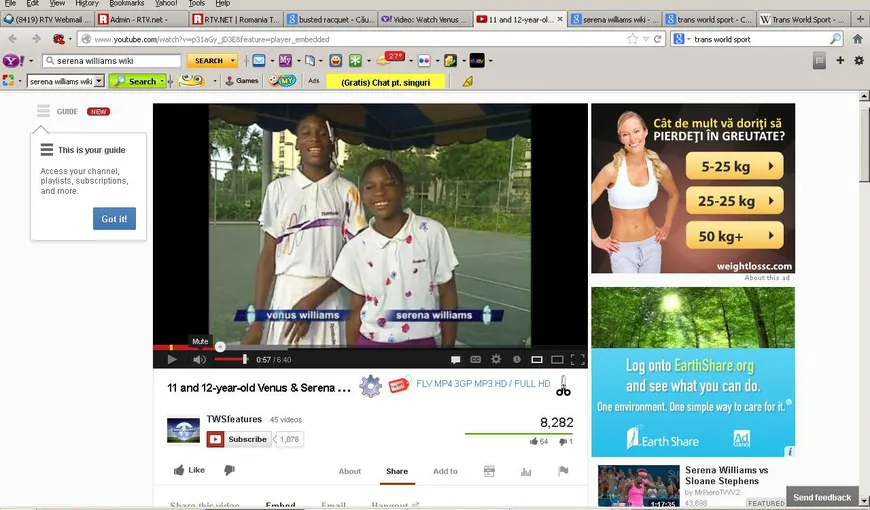 Surorile Williams, acum 20 de ani. Cum arătau Serena şi Venus în copilărie VIDEO