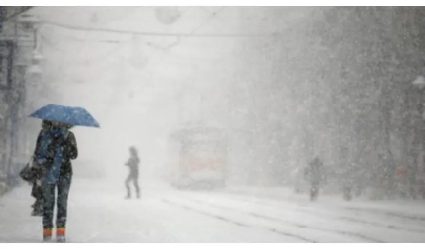 România sub zăpadă: Avertizarea COD GALBEN de NINSORI ŞI VISCOL a fost prelungită