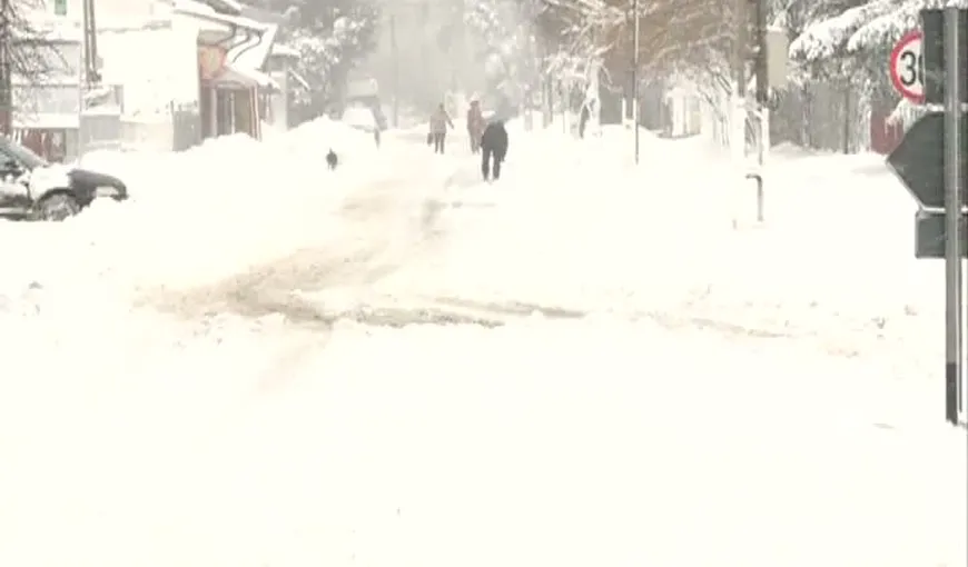 Drumuri acoperite de zăpadă. Cum se circulă în ţară