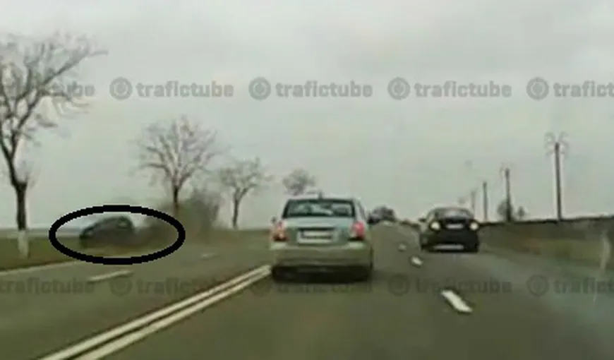 Accident grav în judeţul Constanţa, filmat chiar de şofer