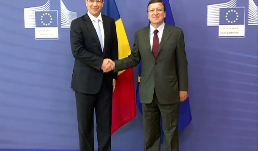 Ponta se întâlneşte la Bruxelles cu Barroso şi van Rompuy