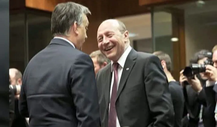Băsescu, întâlnire cordială cu premierul Ungariei la Bruxelles