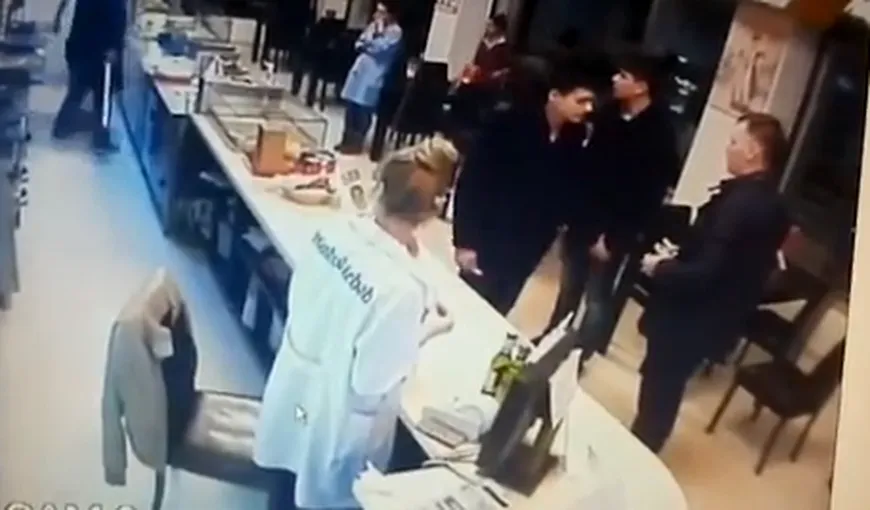 Un mafiot din Constanţa ia la bătaie personalul unui fast-food VIDEO
