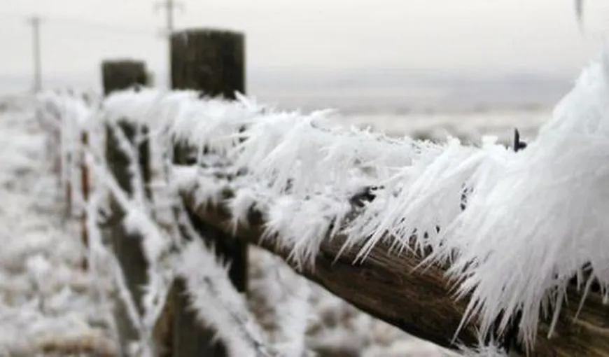 Cea mai scăzută temperatură din ţară, minus 20,4 grade Celsius, la Întorsura Buzăului