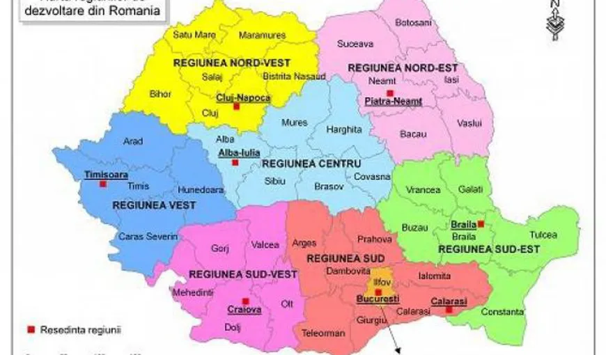 Cum ar putea fi reîmpărţit teritoriul României – PROIECT DE LEGE. Dragnea: Nu e asumat de Guvern