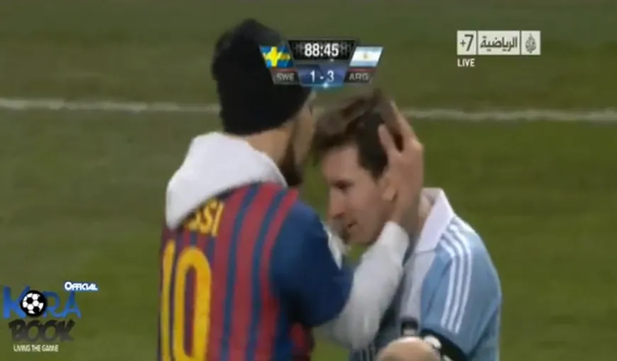 Fanatism de suporter. Un spectator a intrat pe teren, pentru a-l săruta pe Messi VIDEO