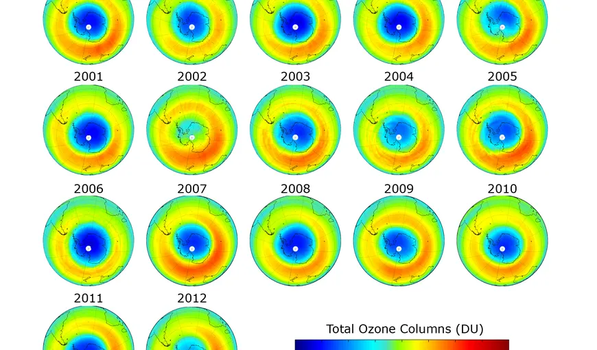 Gaura de ozon s-a micşorat la un nivel record FOTO