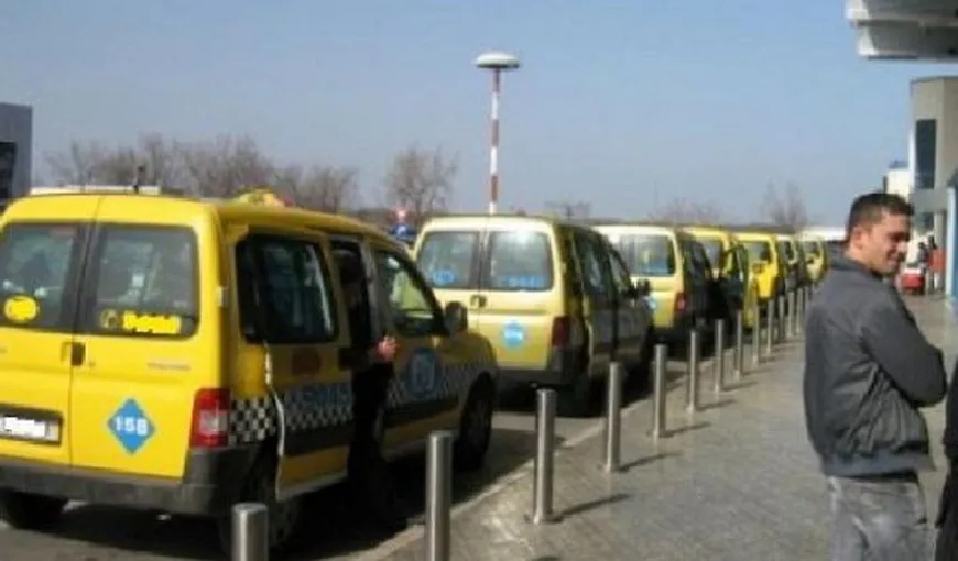 Taxi la COMANDĂ pe aeroportul Otopeni. Maşinile, staţionate într-un spaţiu special amenjat