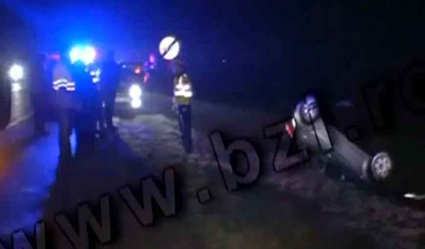 Accident spectaculos în judeţul Iaşi: O şoferiţă, INSTRUCTOR AUTO, s-a răsturnat cu maşina VIDEO
