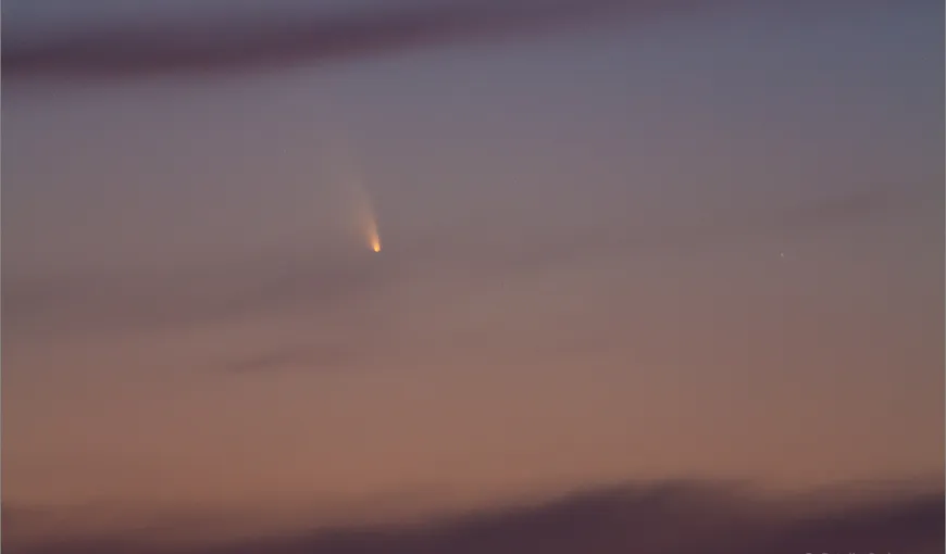 Primele imagini cu cometa PANSTARRS pe cerul României FOTO