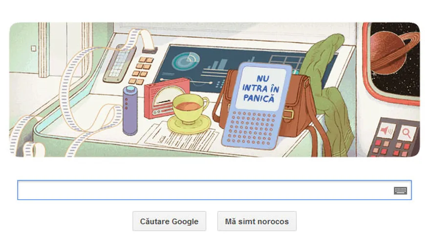 Google sărbătoreşte, printr-un logo interactiv, 61 de ani de la naşterea scriitorului Douglas Adams