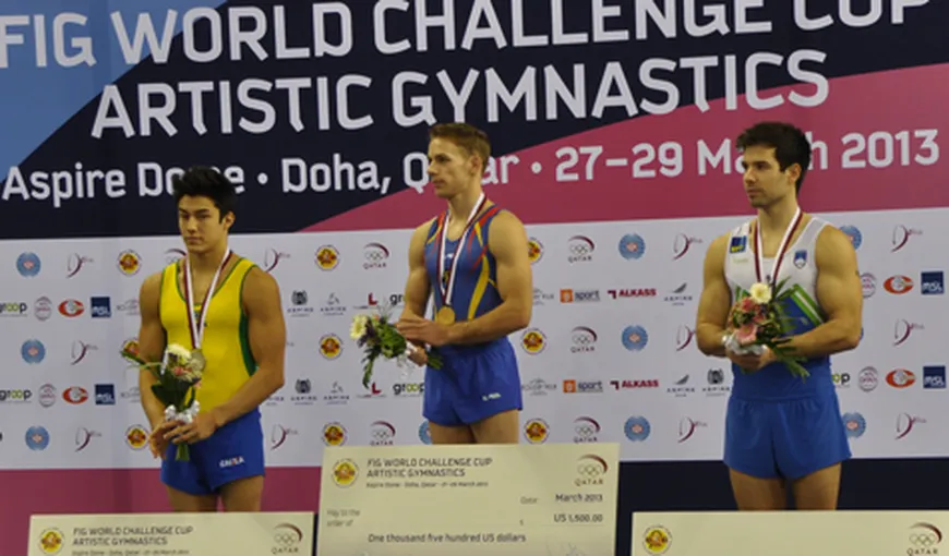 Flavius Koczi – campion la sol, Larisa Iordache – a doua la sărituri, în concursul de la Doha