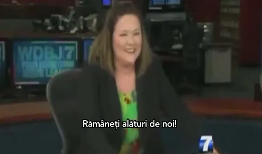 Gafa unei prezentatoare de ştiri: Nu se poate opri din RÂS în timpul emisiei VIDEO
